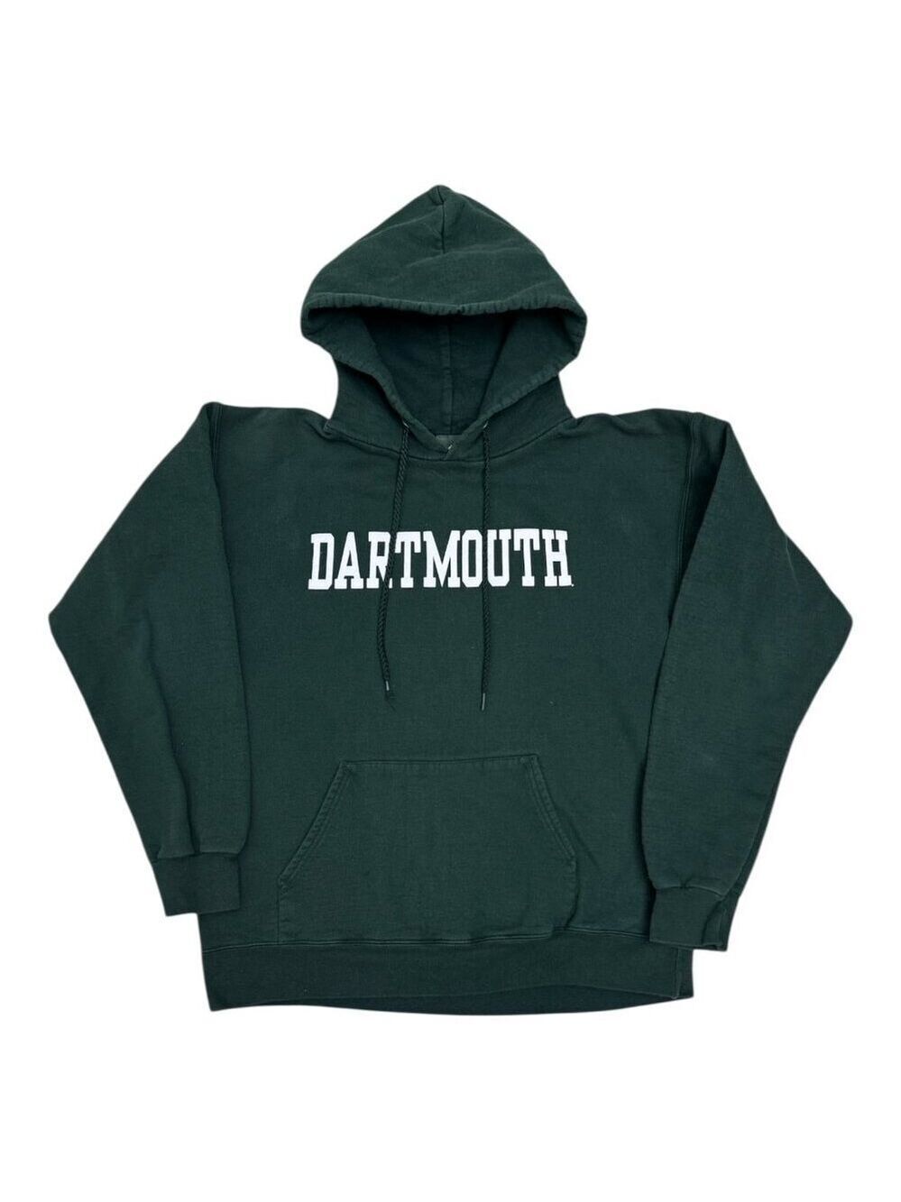 DARTMOUTH University College Vintage Green Hoodie Sweatshirt Womens Small